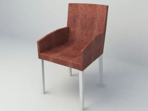 Simple Fabric Dining Chair 3d model Simple Fabric Dining Chair 3d model