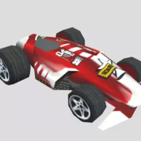 Red Racing Car Design 3d model