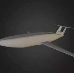 Bubble Airplane Lowpoly 3d model