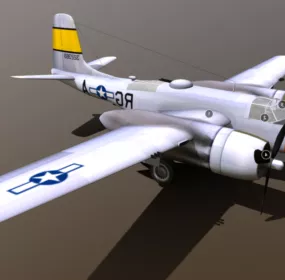 Douglas A-26 Invader Aircraft 3d model