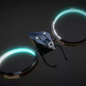 Sci-fi Tron Drone 3d model