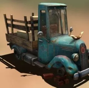 Dz Vintage Truck 3d model