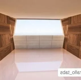 Empty Room Interior 3d model