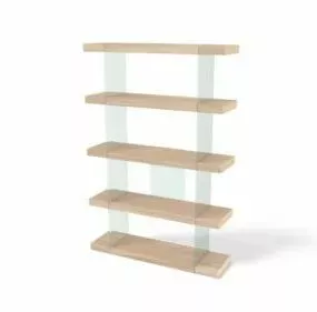 Oak Shelving Furniture 3d model