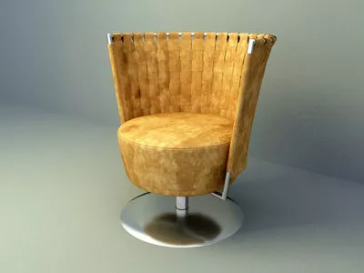 Yellow Fabric Modern Lounge Chair 3d model Yellow Fabric Modern Lounge Chair 3d model