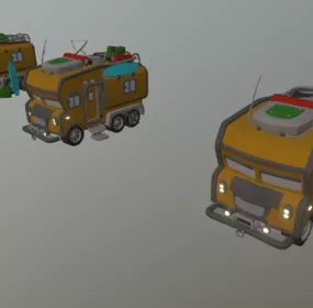 Family Sci-fi Truck 3d model