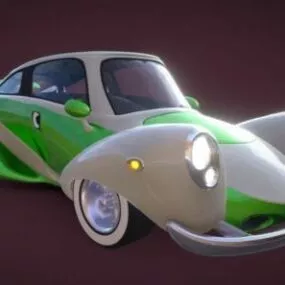 Cartoon Fantasy Classic Car 3d model