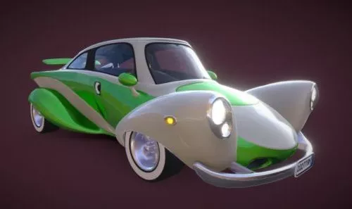 Cartoon Fantasy Classic Car 3d model Cartoon Fantasy Classic Car 3d model