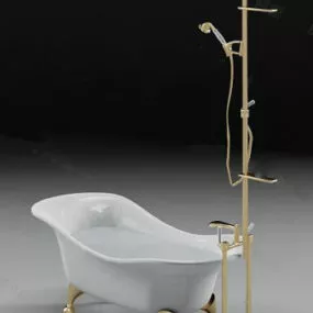 Fashion Decorative Bathtub 3d model