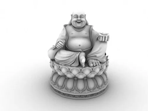 Stone Buddha Statue V1 3d model Stone Buddha Statue V1 3d model