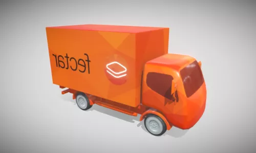 Autoloader Forklift Vehicle 3d model