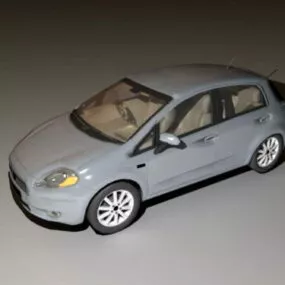 Fiat Panda Sedan Car 3d model