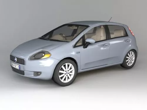 Fiat Punto Hatchback Car 3d model Fiat Punto Hatchback Car 3d model