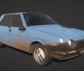 Damage Fiat Strada Car 3d model
