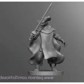 Squirrel Warrior Character 3d model