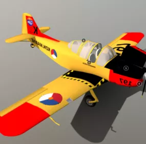 Fokker Plane 3d model