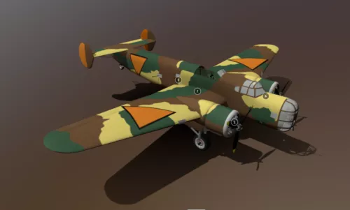 Private Airplane Aero Space 3d model