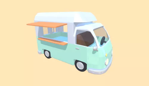 Vintage Soviet Truck 3d model