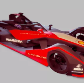 Nissan Racing Car 3d model