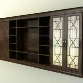 Full Height Tv Wall Cabinet 3d model