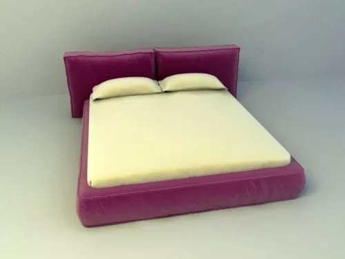 Fully Cushion Bed Furniture 3d model Fully Cushion Bed Furniture 3d model