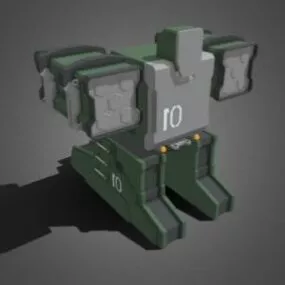 Sci-fi Military Rocket Launcher 3d model
