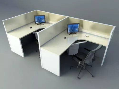 General Office Worktable Furnishing 3d model General Office Worktable Furnishing 3d model