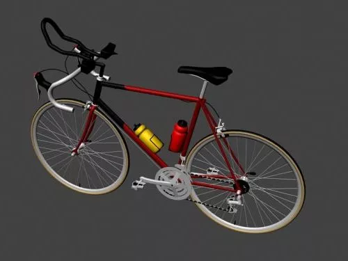 Classic Chopper Bike 3d model