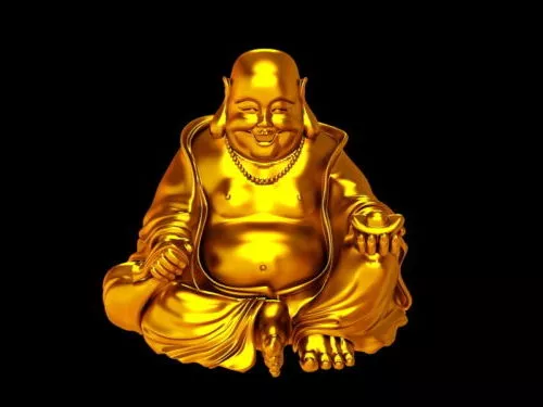 Gold Buddha Statue V2 3d model Gold Buddha Statue V2 3d model