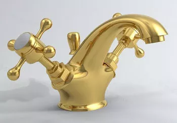 Golden Faucet 3d model Golden Faucet 3d model
