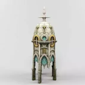 Gothic Church Building 3d model