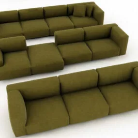 Greenish Sofa Furniture 3d model
