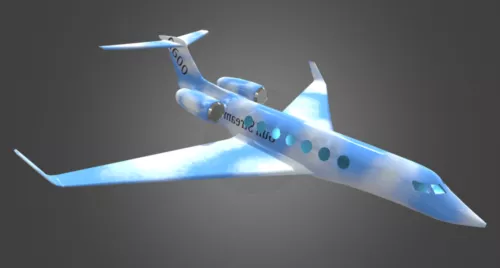 Steampunk Wing Airplane 3d model