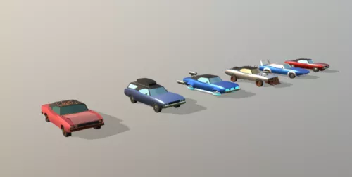 Lowpoly Car Collection 3d model Lowpoly Car Collection 3d model
