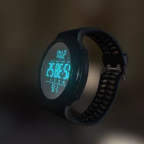 Hi-tech Hand Watch 3d model