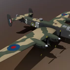Halifax Aircraft 3d model