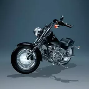 Harley Davidson Classic Chopper 3d model