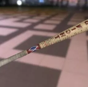 Old Baseball Bat 3d model