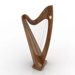 Harp Irish Musical Instruments 3d model