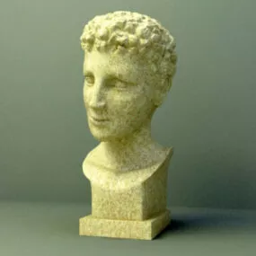 Bust Sculpture Decoration 3d model