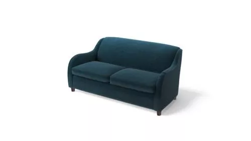 Sofa Bed Teal Velvet Color 3d model Sofa Bed Teal Velvet Color 3d model