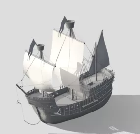 Vintage League Ship 3d model
