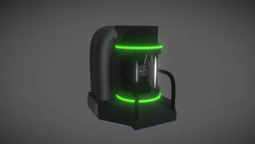 Hibernation Pod Machine 3d model Hibernation Pod Machine 3d model