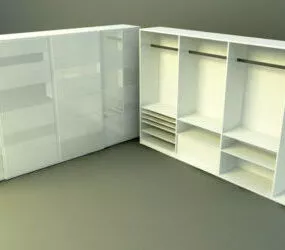 Home Furniture High Wardrobe 3d model