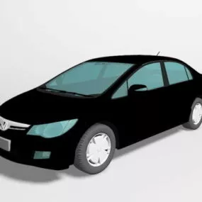 Dark Honda Civic Sedan Car 3d model
