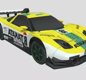 Honda Racing Car 3d model