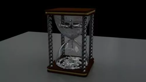 Hourglass 3d model Hourglass 3d model