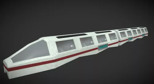 Hover Train New Technology 3d model Hover Train New Technology 3d model