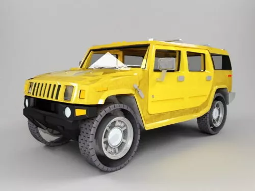 Hummer Humvee Car 3d model
