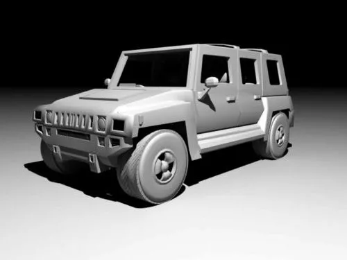 Hummer H3 Pickup 3d model
